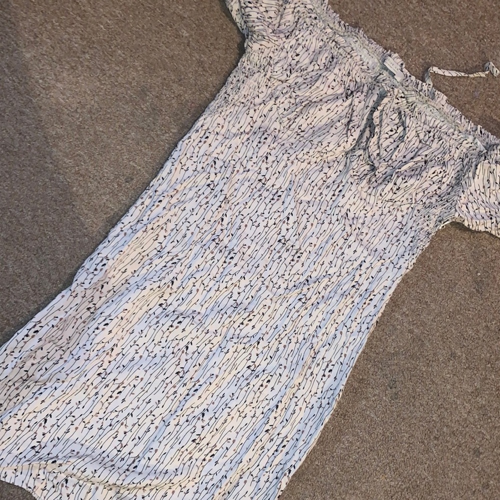 A light brown summer dress